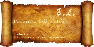Baszista László névjegykártya
